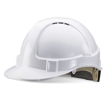 Vented Safety Helmet White