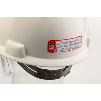 Vital Id Temporary Use Worker ID Stickers White alternative