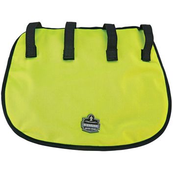 Ergodyne Evaporative Safety Helmet Neck Shade With Cooling Towel Lime Yellow