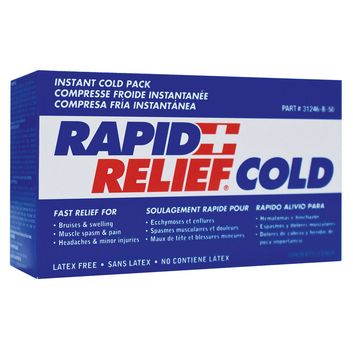 Rapid Relief Instant Cold Pack Smalll 4"X 6" White alternative