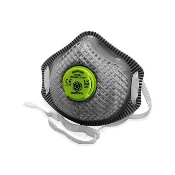 Beeswift Charcoal P2 Premium Mesh Cup Mask Black (10 Pack)