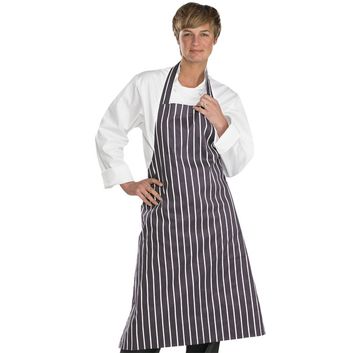Beeswift Chefs Butchers Bib Apron Navy / White
