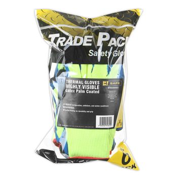 Latex Thermal Glove Saturn Yellow / Royal (6 Pack)