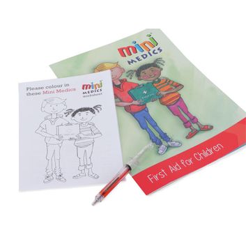 Mini Medics First Aid For Children Pack With Syringe Pen White