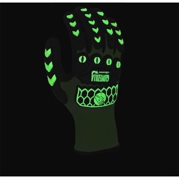 Beeswift Glovezilla Glow In The Dark Foam Nitrile Coated Gloves Green (1 Pair) alternative