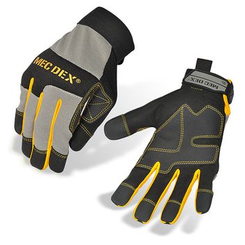 Mec Dex Work Passion Impact Mechanics Gloves Black/Grey (1 Pair) alternative