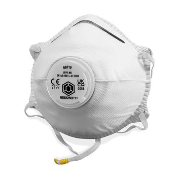 Beeswift Contour P1 Valved Mask White (10 Pack)