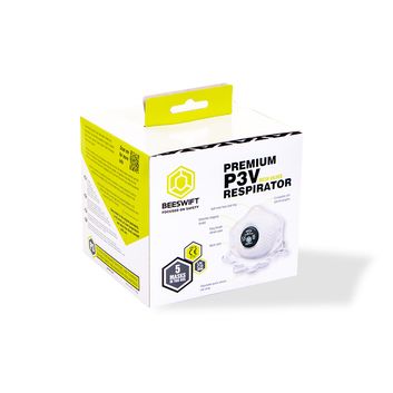 Beeswift Vented P3 Premium Mesh Cup Mask White (5 Pack) alternative