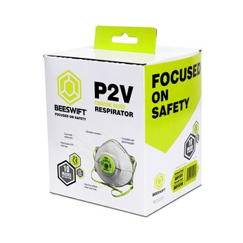 Beeswift P2 Valved Charcoal Mask Grey (10 Pack) alternative