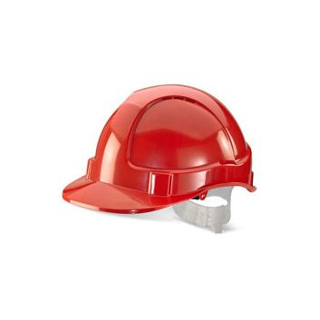Beeswift Economy Vented Safety Helmet Red