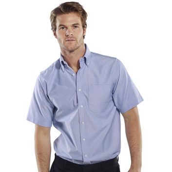Beeswift Oxford Shirt Short Sleeve Blue alternative