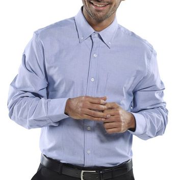 Beeswift Oxford Shirt Long Sleeve Blue