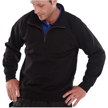 Beeswift Quarter Zip Sweatshirt Black