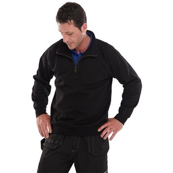 Beeswift Quarter Zip Sweatshirt Black alternative