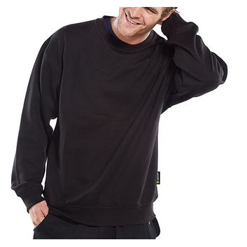 Beeswift Polycotton Sweatshirt Black