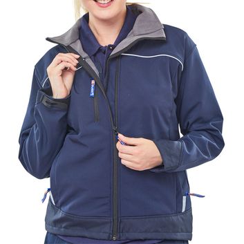 Beeswift Ladies Soft Shell Jacket Navy Blue alternative