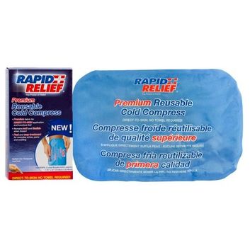 Rapid Relief Premium Reusable Cold Compress 8"X 12" Blue alternative