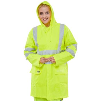 Beeswift Fire Retardant Hi-Vis Anti-Static Jacket Saturn Yellow alternative