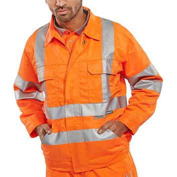 Beeswift Hi-Vis Railspec Jacket Orange