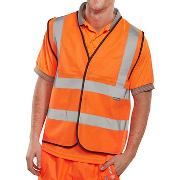 Beeswift Hi-Vis Vest Retail Packaged Orange