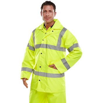 Beeswift Hi-Vis Lightweight Jacket Saturn Yellow alternative