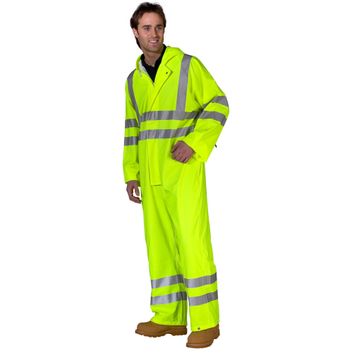 Beeswift Hi-Vis Pu Breathable Coverall Saturn Yellow alternative