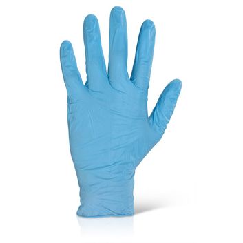 Beeswift Nitrile Disposable Gloves Powder Free Blue (1000 Pack)