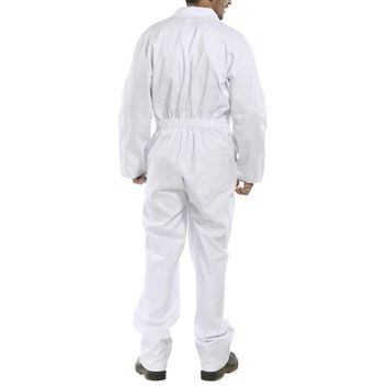 Beeswift Cotton Drill Boilersuit White alternative