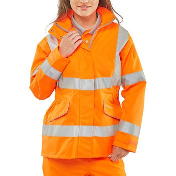 Beeswift Ladies Hi-Vis Executive Jacket Orange