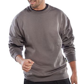 Beeswift Polycotton Sweatshirt Grey