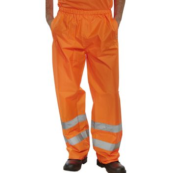 Beeswift Hi-Vis Lightweight Waterproof Suit Orange alternative