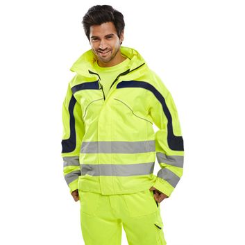 Beeswift Eton Hi-Vis Breathable Jacket Saturn Yellow alternative
