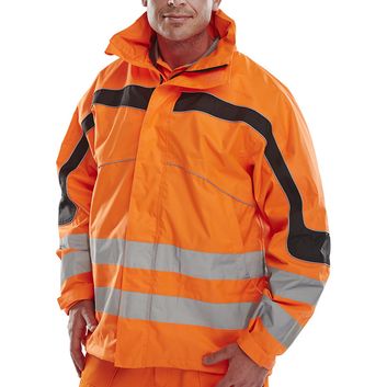 Beeswift Eton Hi-Vis Breathable Jacket Orange