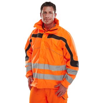 Beeswift Eton Hi-Vis Breathable Jacket Orange alternative