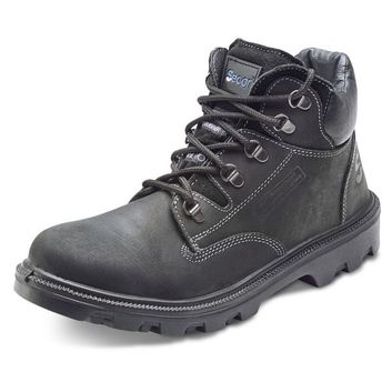 Beeswift Sherpa Dual Density Pu/Rubber Mid Cut Safety Boot Black