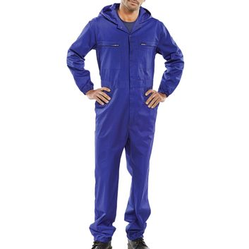 Beeswift Hooded Boilersuit Royal Blue