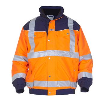 Hydrowear Furth Hi-Vis Sns Pilot Two-Tone Jacket Orange / Navy