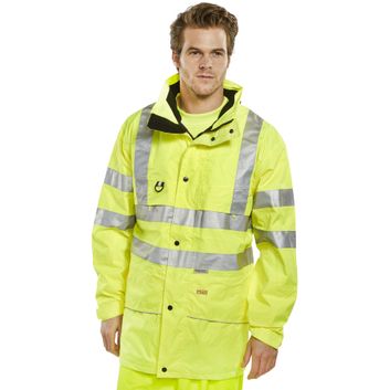 Beeswift Carnoustie Hi-Vis Jacket Saturn Yellow alternative