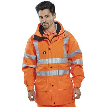 Beeswift Carnoustie Hi-Vis Jacket Orange alternative