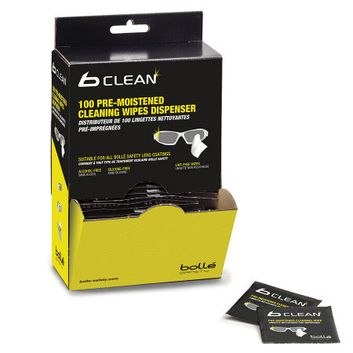 Bolle Safety B100 Lens Cleaning Wipes - 100 Black