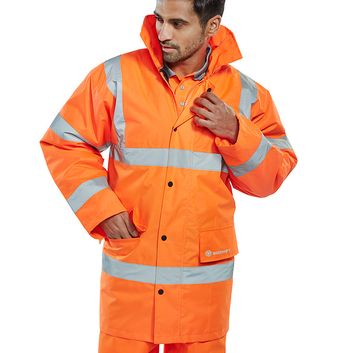 Beeswift Constructor Hi-Vis Jacket Orange