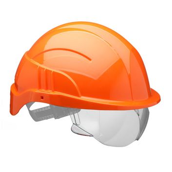 Centurion Vision Plus Safety Helmet With Integrated Visor Orange