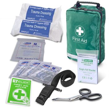Click Medical Critical Injury Bag - High Risk Bs8599-1:2019 Green