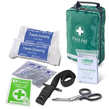 Click Medical Critical Injury Bag - Low Risk Bs8599-1:2019 Green