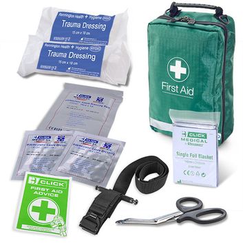 Click Medical Critical Injury Bag - Medium Risk Bs8599-1:2019 Green
