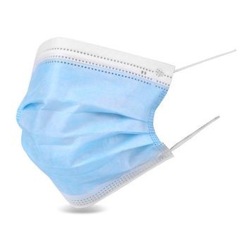 Disposable Protective Face Mask Blue/White (2000 Pack)