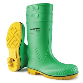Dunlop Acifort Hazguard Full Safety Wellingtons Green