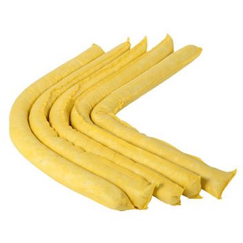 Fentex Chemical Spill Socks 8Cm X 1.2M Yellow