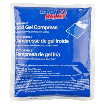 Rapid Relief Natural Theraputic Oat Bag With Gel Pack (Square) Blue alternative