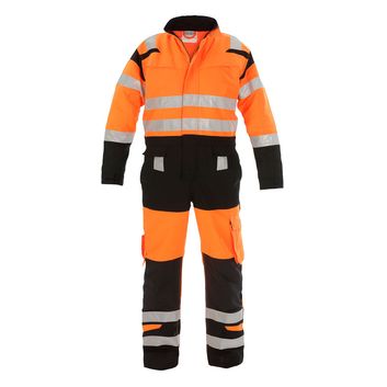 Hydrowear Hove Hi-Vis Two-Tone Coverall Orange / Black